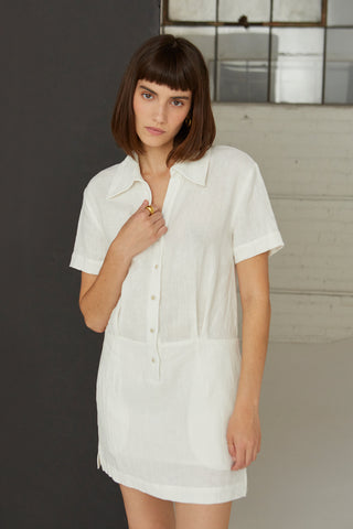 Casey Linen Shirt Dress