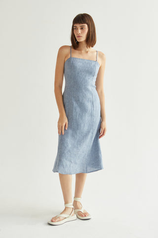 Sofia Linen Midi Dress