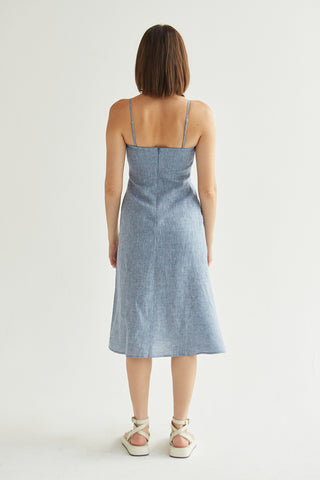 Sofia Linen Midi Dress