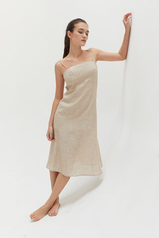 Sofia Linen Midi Dress