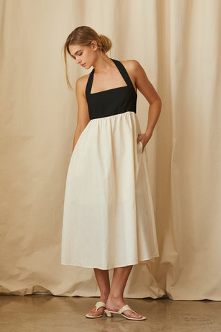 Lilibeth Halter Neck Midi Dress