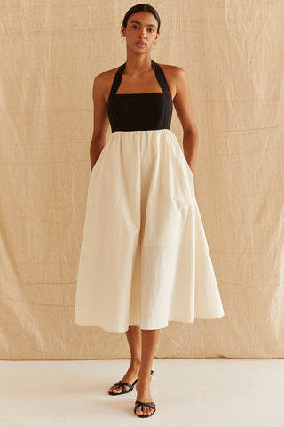 Lilibeth Halter Neck Midi Dress