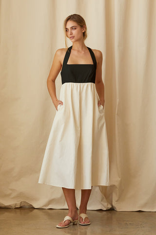 Lilibeth Halter Neck Midi Dress
