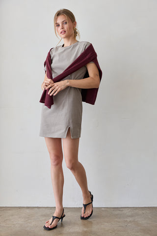 Elle Cotton Front Twist Mini Dress