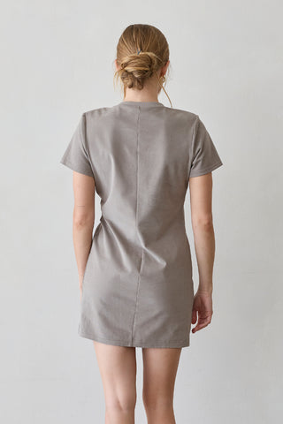 Elle Cotton Front Twist Mini Dress