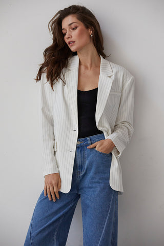 Zhuri Pinstriped Blazer