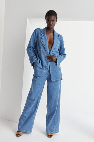 Victoria Wide Leg Denim Pants