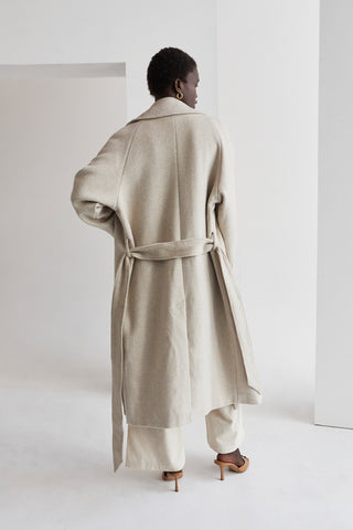 Dakota Wool Blend Wrap Coat
