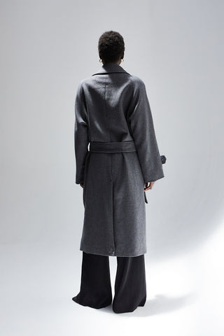 Dakota Wool Blend Wrap Coat