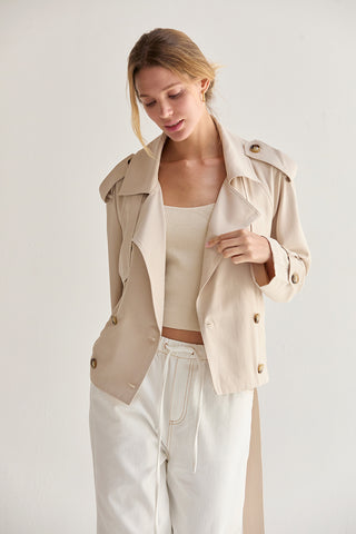 Reese Crop Trench Coat