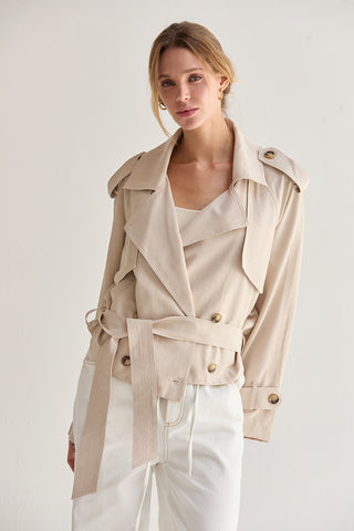 Reese Crop Trench Coat