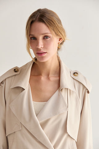 Reese Crop Trench Coat