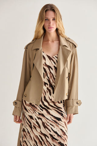 Reese Crop Trench Coat