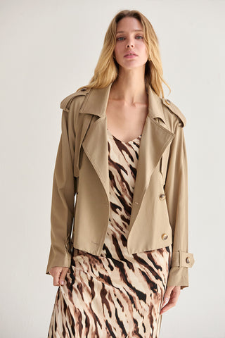 Reese Crop Trench Coat