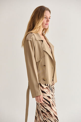 Reese Crop Trench Coat