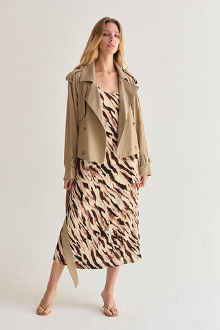 Reese Crop Trench Coat