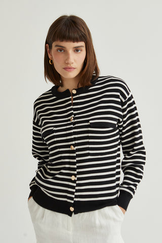 Lucia Striped Cardigan