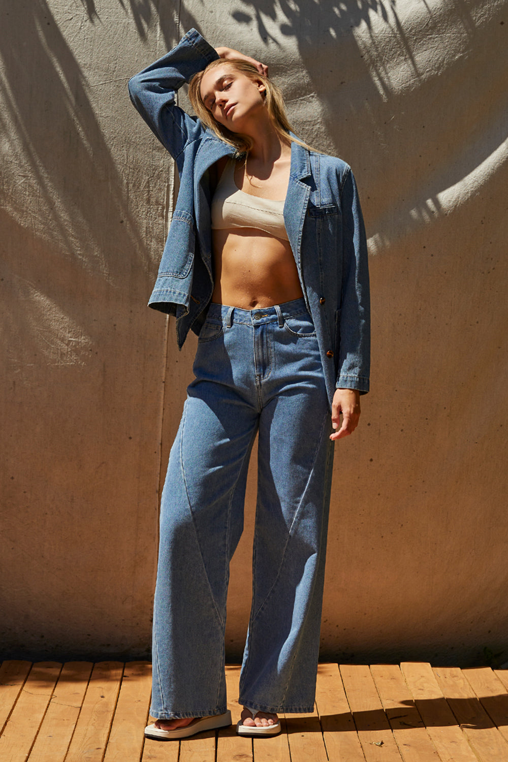 Chic Pants - Denim, Trousers, Pull On-Pants, Knit Pants