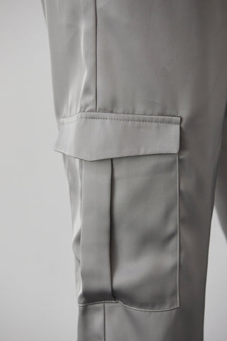 Brooklyn Satin Cargo Joggers