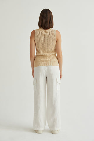Julez Linen Cargo Trousers
