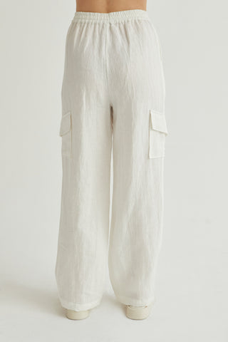 Julez Linen Cargo Trousers