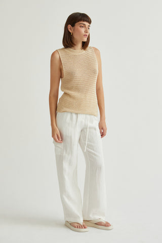 Julez Linen Cargo Trousers