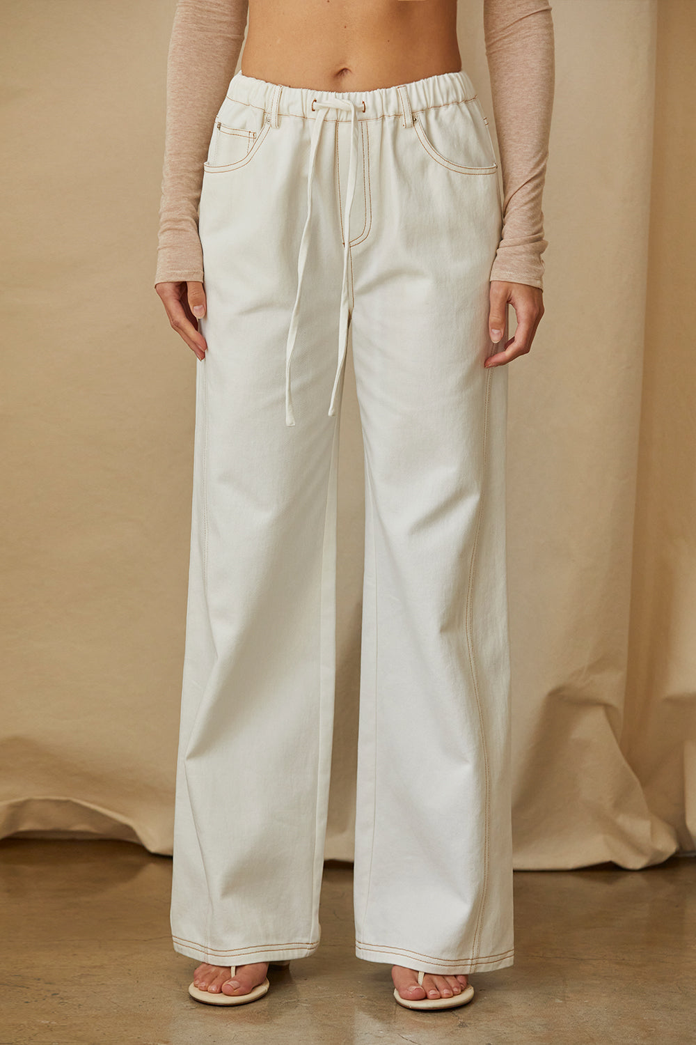 Chic Pants - Denim, Trousers, Pull On-Pants, Knit Pants