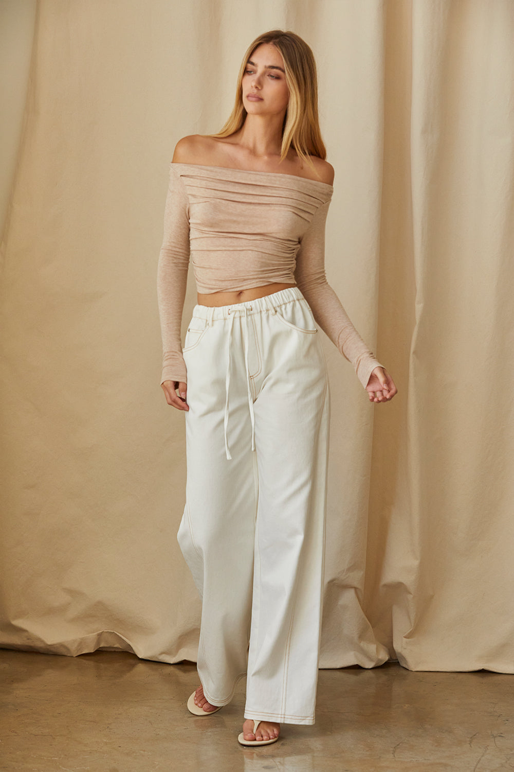 Chic Pants - Denim, Trousers, Pull On-Pants, Knit Pants