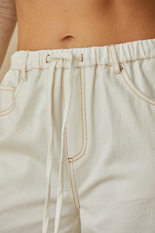 Rena White Denim Pants
