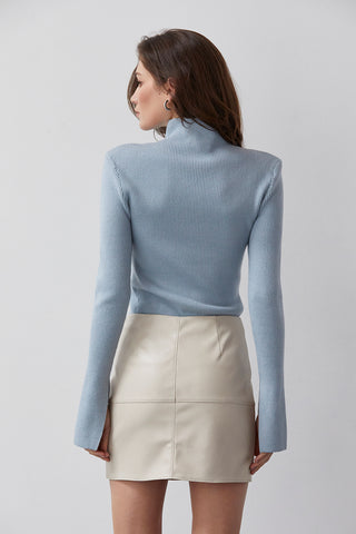 Natalie Vegan Leather Mini Skirt