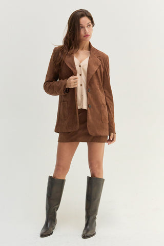 Kaia Suede Mini Skirt