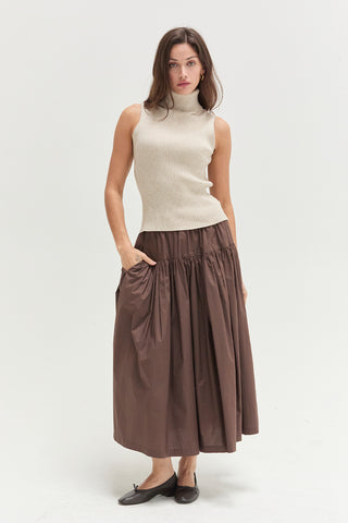 Naomi Turtle Neck Sleeveless Top