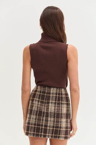 Naomi Turtle Neck Sleeveless Top