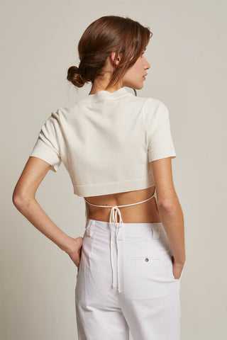 Envie Tie Back Knit Top
