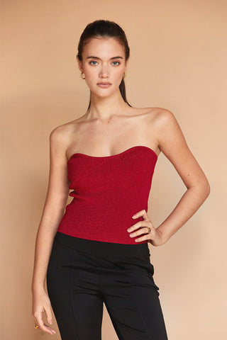 Rey Lurex Corset Top