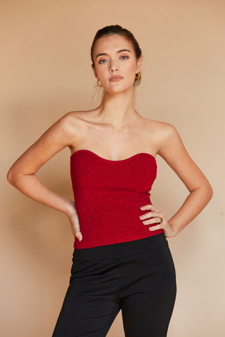 Rey Lurex Corset Top