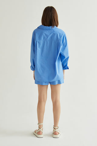 Kaia Cotton Oversized Shirt Set