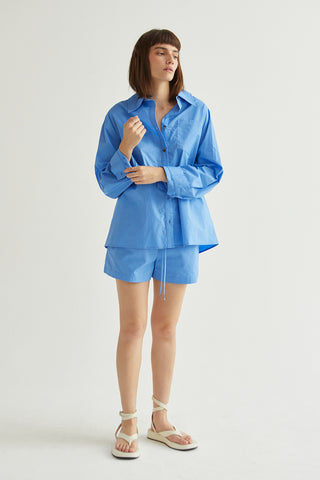 Kaia Cotton Oversized Shirt Set