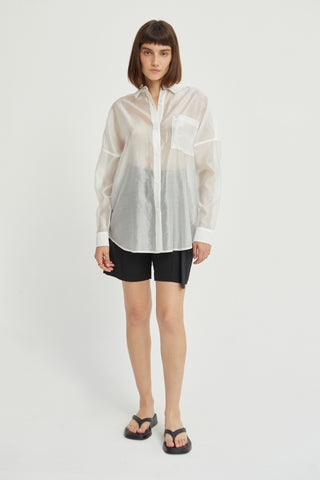 Candice Sheer Button Up Shirt