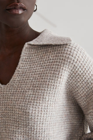 Cecilia Waffle Sweater