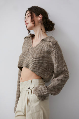 Cecilia Waffle Sweater