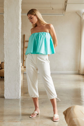 Kaeley Poplin Tube Top