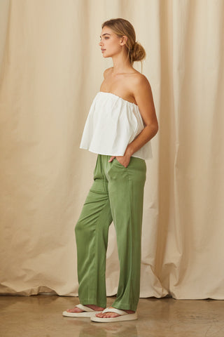 Kaeley Poplin Tube Top