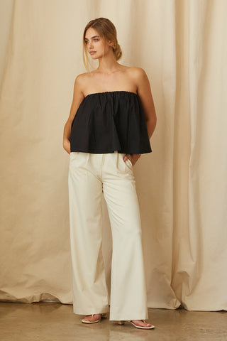 Kaeley Poplin Tube Top