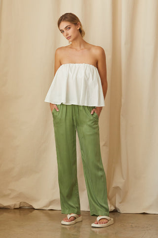 Kaeley Poplin Tube Top