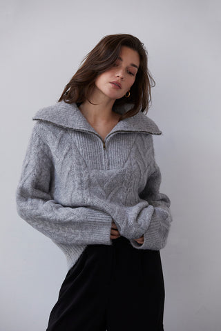 Maryann Zip Up Sweater
