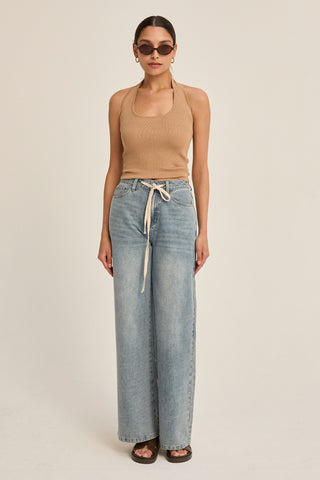 Jazzlyn Halter Knit Top