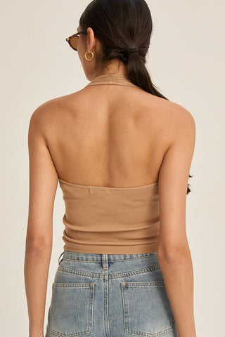Jazzlyn Halter Knit Top