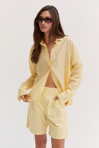 Nadia Crinkled Tencel Button Up Shirt