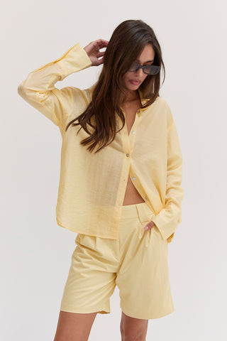 Nadia Crinkled Tencel Button Up Shirt
